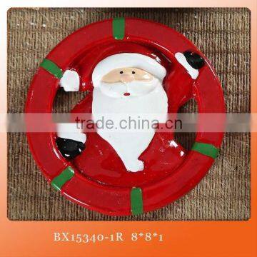 Ceramic Christmas Red Apple With Santa Claus Decorative for Sale photo-5