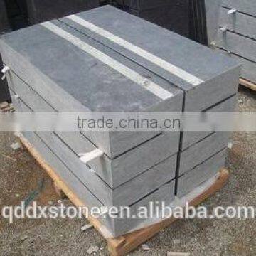 Shandong honed outdoor blue limestone kerbstone with high quanlity and good price