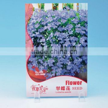 Hot Sell Flower Seed Packaging Bags, Lobelia Seeds Aluminum Seed Paper Bag