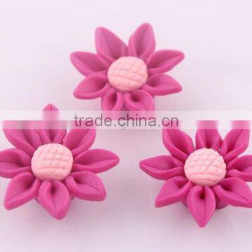 High Quality fashion handmade polymer clay flower,clay fake flower beads for DIY fashion jewelrys!! Cheapest!! !!