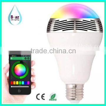 CE & RoHS Certificate RGBW speaking LED bluetooth bulb