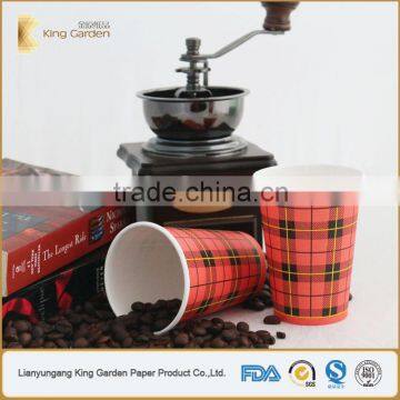 China Customized Logo Printing Paper Cup Disposable With PS Lids photo-2