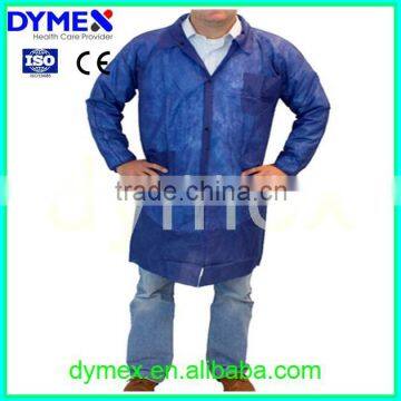 Disposable non woven fabric sterile medical supplies PP lab coat