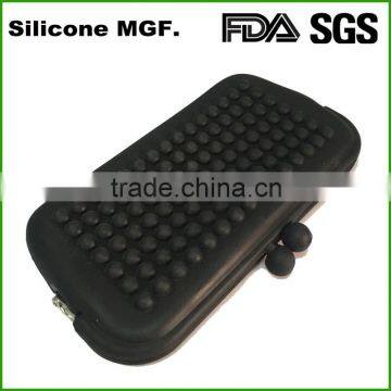 Shinerin Funky Dot Design Wallets Silicone Cosmetic Bag Various Colours (Purple) photo-2