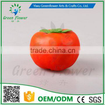 Greenflower 2016 Wholesale artificial fruit Persimmon China handmake forma fruit for school resturant decoration