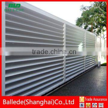 aluminum adjustable aerofoil blade louver fence for sunshade