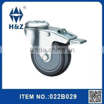 Black steel PU industrial wheels