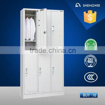 6 doors steel storage locker steel or iron wardrobe design steel closet