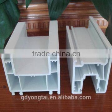 upvc fixed window profile two track sliding window with mosquito profile supplier