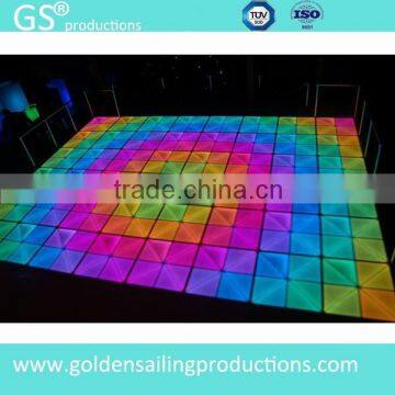 2015 popular LED portable dance floor, lighting acrylic led dance floor for sale