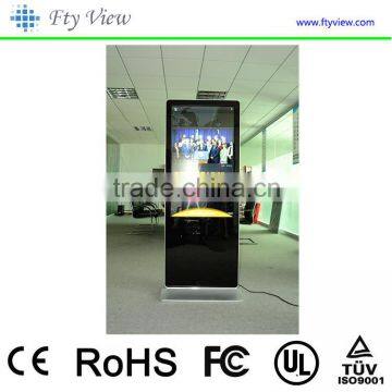 Airport 55 inch indoor wifi totem lcd floor stand lcd touch screen ad player