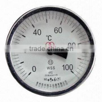 low cost bimetallic thermometer with thermocouple