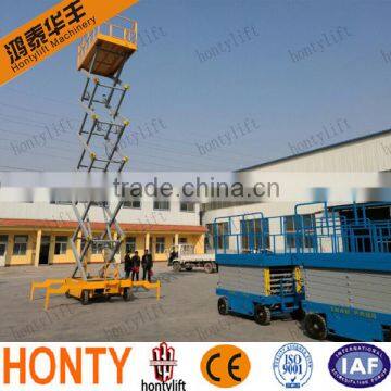 14M high quality Battery scissor lift with walking aids equipment