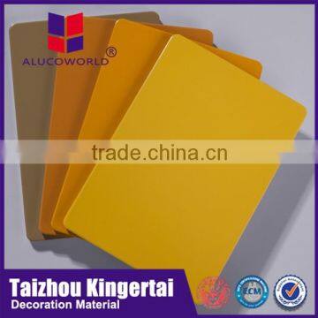 Alucoworld Factory prices aluminum composite panel Manufacturer pvdf exterior wood wall cladding