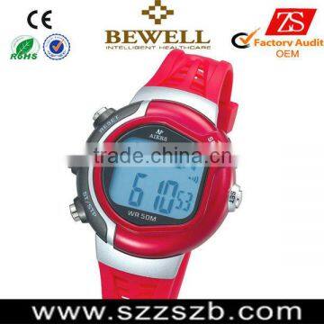 2015 Latest China pulse watch,heart rate monitor, wholesales pulse watch with chronograph and pedometer