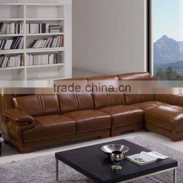 best sale sectional sofa / modern real leather sofa furniture 639