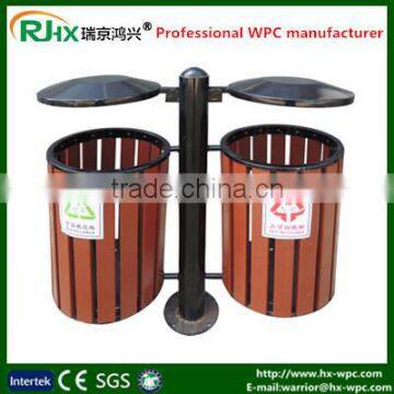 Easy install and beautiful WPC material dustbin,garbage can