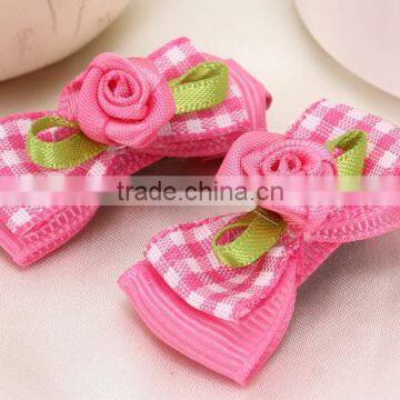 fancy flower hair bow alligator hair clip barrettes kids hair accessory