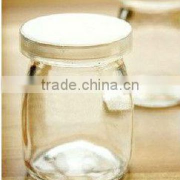 Glass bottle glass pudding cup of small bottles of 100ML with lid