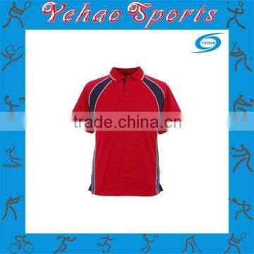 red black polo shirt with button hot selling in  2015