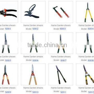 aluminium handle garden cutting shears HS code 8201100090,82021000, 8201600090