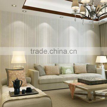 New style pure paper wall covering vertical stripes 3D wallpaper