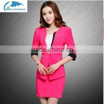 Hotel uniforms beautician sleeve dress stewardess uniforms front desk manager cashier foreman career suit