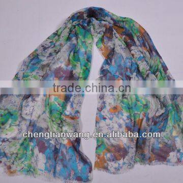Beautiful Scarf New Design 2014 Latest Fashion High Quality Thin Wool Scarf New Design