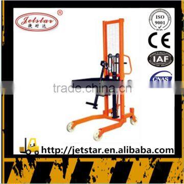 Made in china Hand Hydraulic oil drum lifting stacker