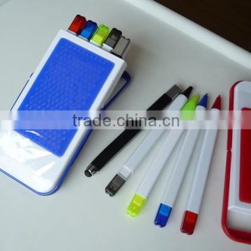 New design pen set with plastic mobile phone holder