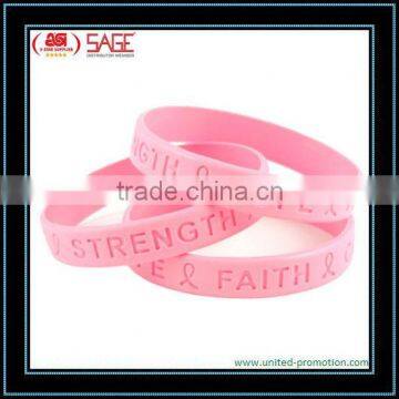 custom logo Silicone rubber Wristband