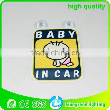 el car sticker, el animated car sticker, light up your car, el car decoration, baby in car