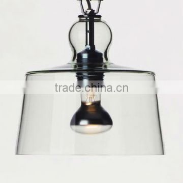 China Factory 2013 New Collection Acquatinta Pendant Light with glass shade