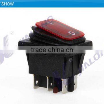 UL VDE 16A KCD4 2 Double Button Illuminated Switch T85 3way On-off 4pins 6pins Rocker Switch T125 Waterproof Rocker Switch photo-4