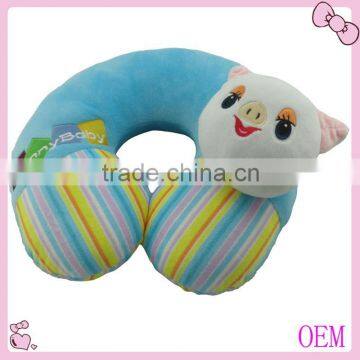 Cute stuffed plush kids neck pillow