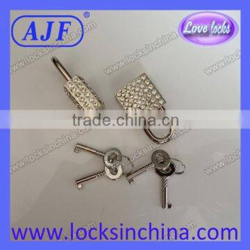 Newest Square Rhinestone Padlock for Necklace photo-4
