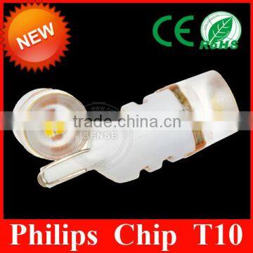 Small super white light bulb 12v t10 w5w 5050 5 smd led