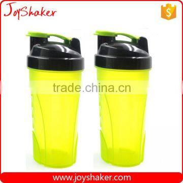 20Oz.Capacity Original JoyShaker Protein Shaker Bottle BPA-free With Lock Lid,Gray/Yellow photo-2