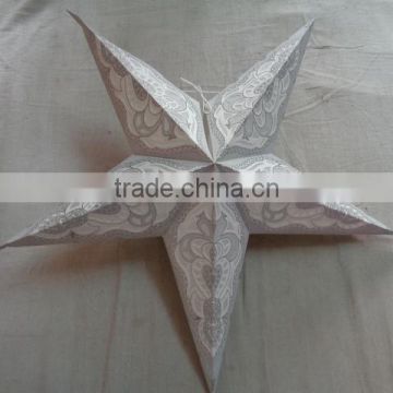 wholesale printed new paper lanterns stars white