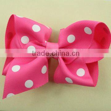 2014 cute artificial ribbon hair bow