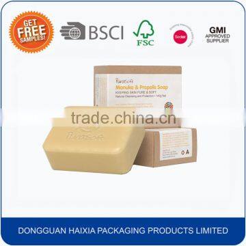 Printed cheap kraft paper soap box wholesale