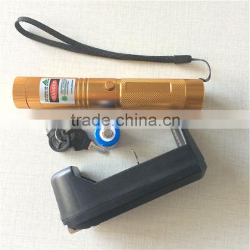 Star cap 650nm red laser pointer with safety lock