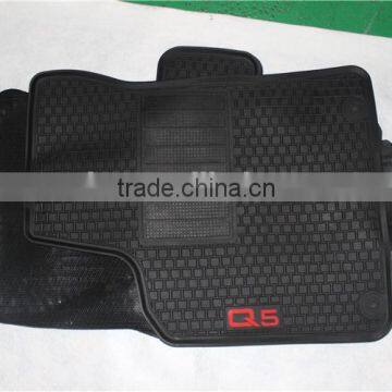 Full Set PVC Black Rubber Front Floor Mat With Logo for Audi Q5 photo-2
