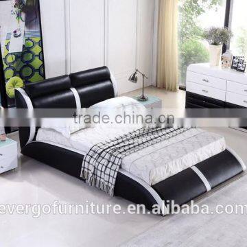 High quality European style leather bed