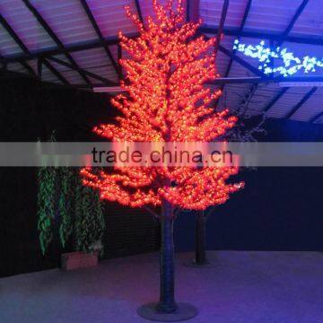 Big Outdoor Decorative Red Artificial Maple Tree Light
