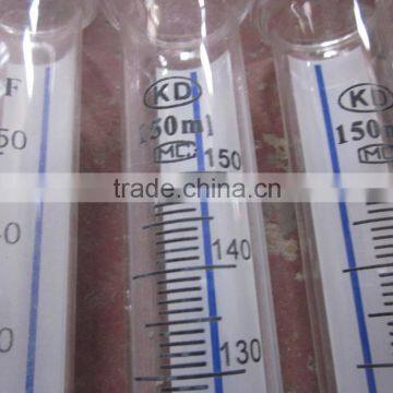 150ml glass measuring cylinder for diesel injector pump test bench