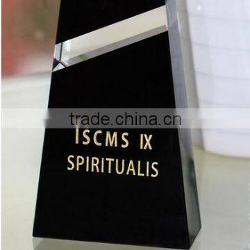 Unique Black Crystal Awards Trophy and Medal Quality Choice