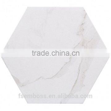 100*200*175mm hexagon marble mosaic tile porcelain irregular pattern floor tile