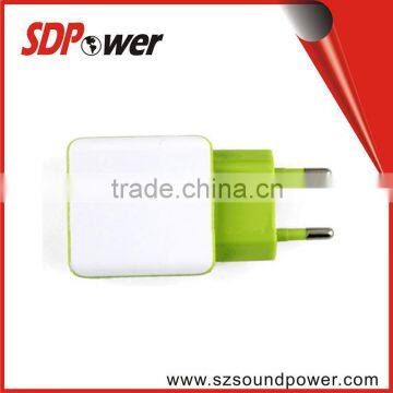 portable mobile phone dual USB charger 5V 2.1A