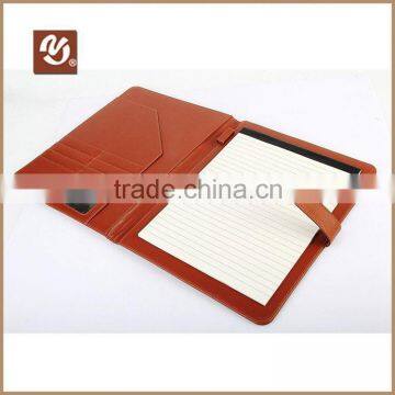 2015 new design business pu folder with card holder